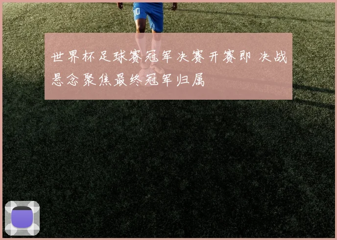 世界杯足球赛冠军决赛开赛即 决战悬念聚焦最终冠军归属